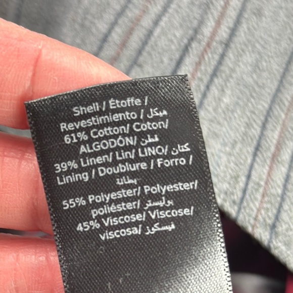 John Varvatos Gray Striped Suit Vest - Picture 6 of 12